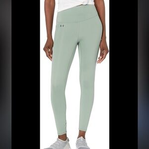 Under Armour Fitted Legging Medium Sage‎ Green Pocket Workout Running Gym Yoga